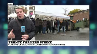 France farmer protest: Convoy of tractors clog highways around Paris