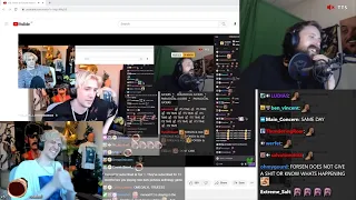 xQc Reacts to Forsen Reacting to xQc reacts to Forsen reacting to him and NYYXXII breaking up