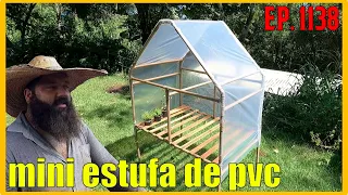 construindo uma mini estufa de cano pvc