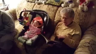 Great-Grandma reading "Go the F**k to Sleep" to her Great Grand-Daughter