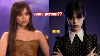 Jenna Ortega STAYING IN CHARACTER for 2 minutes straight