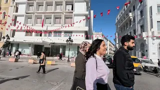 TUNISIA, Tunis- 2023, January, City Walk 4K