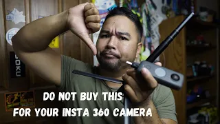 Insta360 Selfie Stick with Built in Tripod - DO NOT BUY