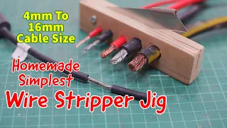 Wire Stripper | Homemade Wire Stripping Jig