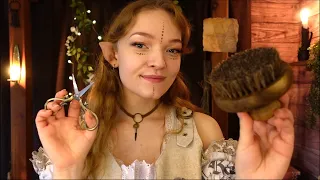 ASMR ✂️🐻 Cutting & Washing your Druid Bear Fur