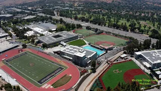 Oaks Christian School Westlake Village CA Drone Flyover 2021.