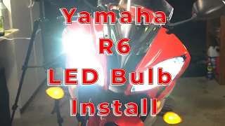 Yamaha R6 - LED Bulbs Install