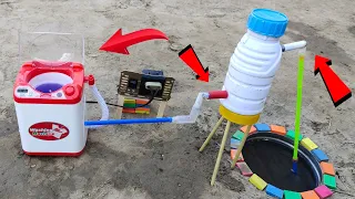 DIY Amazing Miniature Water Pump With Mini Washing Machine | Science Project