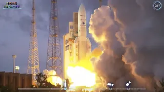 Blastoff! Ariane 5 rocket launches pair of communication satellites