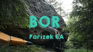 Bouldering - Bor. Pařízek 6A.