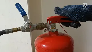 refilling of dry powder fire extinguishers