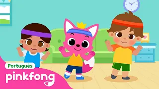 Exercício com Família em Casa 🏠 | Hábitos Saudáveis | Pinkfong, Bebê Tubarão! Canções para Crianças