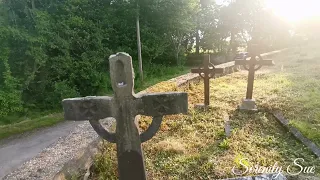 #death#cemeteries#graveyard Rathmacknee Church, graveyard and castle