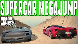 GTA 5 Porsche 918 Spyder & Ferrari LaFerrari SUPERCAR MEGA JUMP - GTA 5 Mods