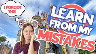 5 ROOKIE Mistakes to AVOID Making at Disney World! (Learn From My Mistakes)