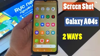 SAMSUNG GALAXY A04s: 2 WAYS TO TAKE SCREENSHOTS