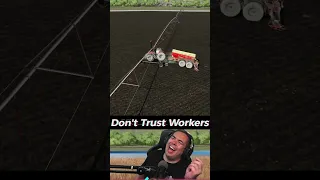 Don't TRUST Farming Simulator 22 Workers #shorts