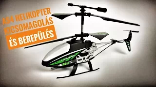 AS4 RC helikopter kicsomagolás és berepülés