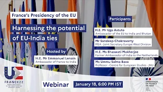 Webinar - Harnessing the potential of EU-India ties