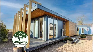 50 qm Minihaus. 2 Zimmer, Küche, Bad . Für richtige Minimalisten| vital-camp-living.de