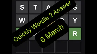 #Wordle 2 answer | 6 march Wordle 2 solution | What's The Wordle 2 Solution Today? #shorts