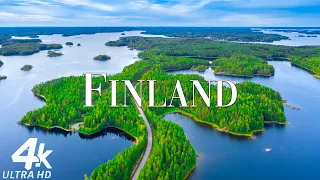 FLYING OVER FINLAND (4K UHD) I Relaxing Music Along With Beautiful Nature Videos | 4K VIDEO ULTRA HD