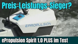 ePropulsion Spirit 1.0 PLUS | E-Motor für Schlauchboote | 1 kW (3 PS) Außenborder mit Batterie