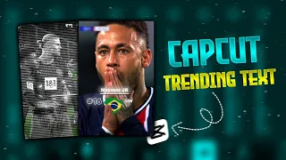 Capcut trending football text edits tutorial | Mobile edits