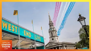 Hamilton's King George and the flyover for King Charles III | West End LIVE 2023