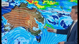 Australia: 7 Day rain & temperature trend forecast