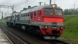"Из Смоленска" Тепловоз 2М62-1044 следует резервом по станции: Выхино! (24.07.2023)