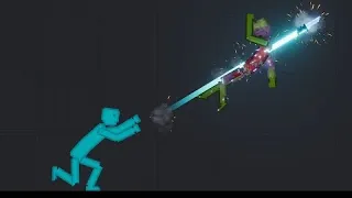 Ice Humans vs Melon with Blink Dagger in People Playground