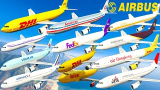 GTA V: Airbus A300-600R/-B2/-B4 Airplanes Pack Best Extreme Longer Crash and Fail Compilation