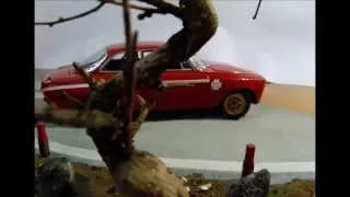 Alfa Romeo GTA 1300 Junior at rally Acropolis diorama