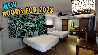 Remodeled 2023 5th Sleeper Hotel Room Tour - Disney’s Caribbean Beach Resort