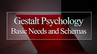 Gestalt Psychology, Basic Needs and Schemas