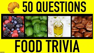 FOOD TRIVIA QUIZ #1 - 50 Food General Knowledge Trivia Questions and Answers | Pub Quiz