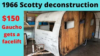 1966 Serro Scotty teardown. $150 vintage camper gets deconstructed