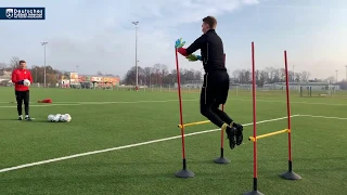 Torwarttraining Warm-Up am Deutschen Fußball Internat