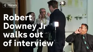 Robert Downey Jr full interview: star walks out when asked about past