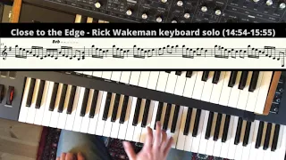 Close to the Edge Organ Solo - Transcription & Performance