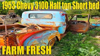 Reviving a 1953 Chevy 3100 1/2 ton Short bed You won’t believe the transformation! Kansas FARM TRUCK