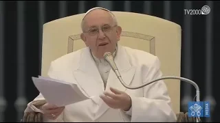 Catechesi di Papa Francesco nell’Udienza Generale del 4 aprile 2018