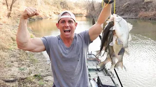 SAND Bass Fishing! I Found the Sand Bass! After Work, This Creek was Loaded with White Bass! Texas!