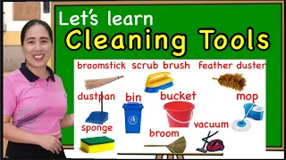 Cleaning Tools Vocabulary and Simple Sentences/Teacher Juliet