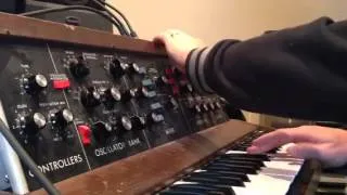 Minimoog filter overdrive