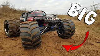 ГИГАНТСКИЕ колеса для Traxxas Summit ! ... Теперь рву карданы