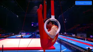 Top 3 in Men's Still Rings Final - 2022 Liverpool 51st Gymnastics World Championships