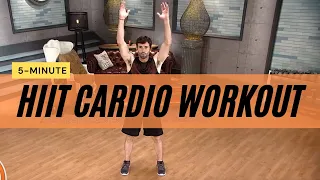 5-Minute At Home, HIIT Cardio Workout for Beginners, No Equipment with Adam Brewer of Sunrise Sweat