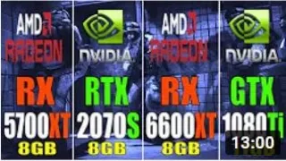 6600xt vs 2070super vs 5700xt vs 1080ti // Gaming Benchmarks